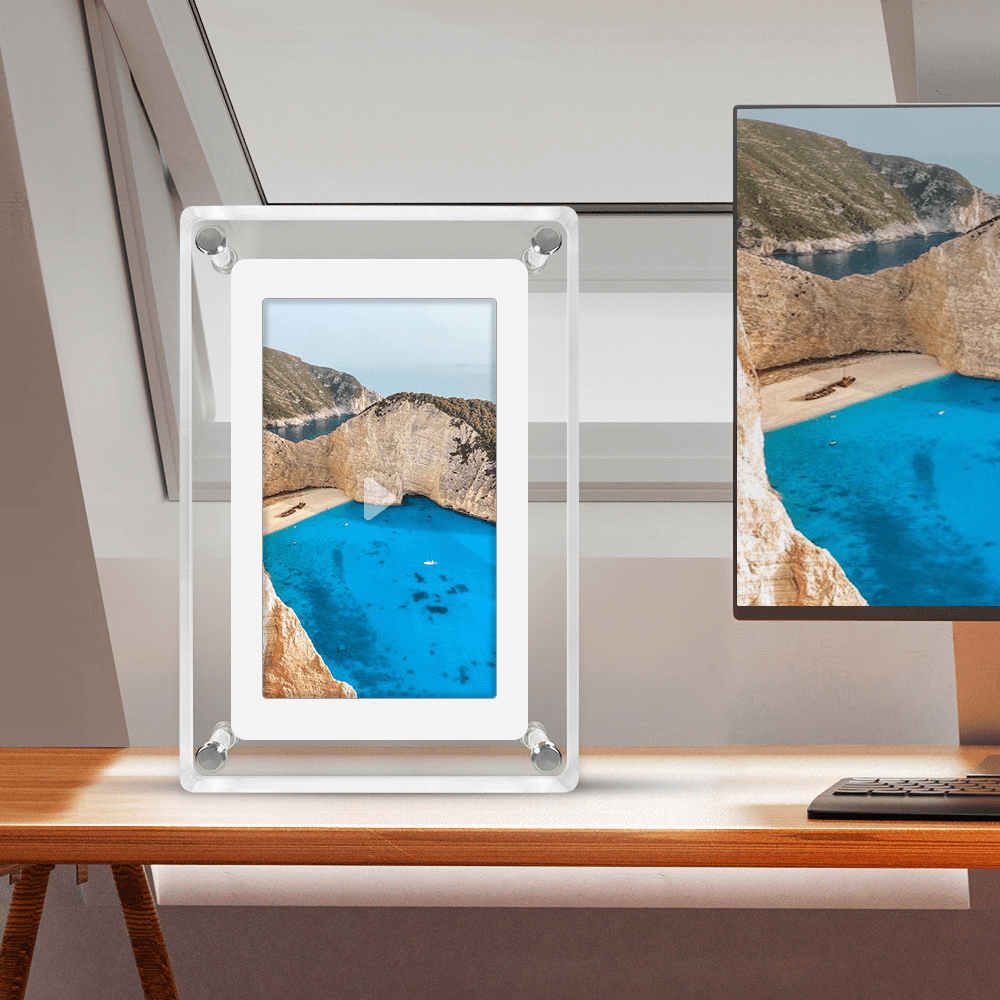 Acrylic Digital Photo Frame – Stylish Modern Display - The Heartfelt Gift Shop